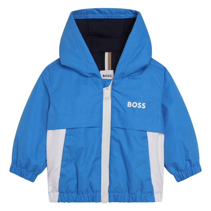 Windbreaker with fancy print