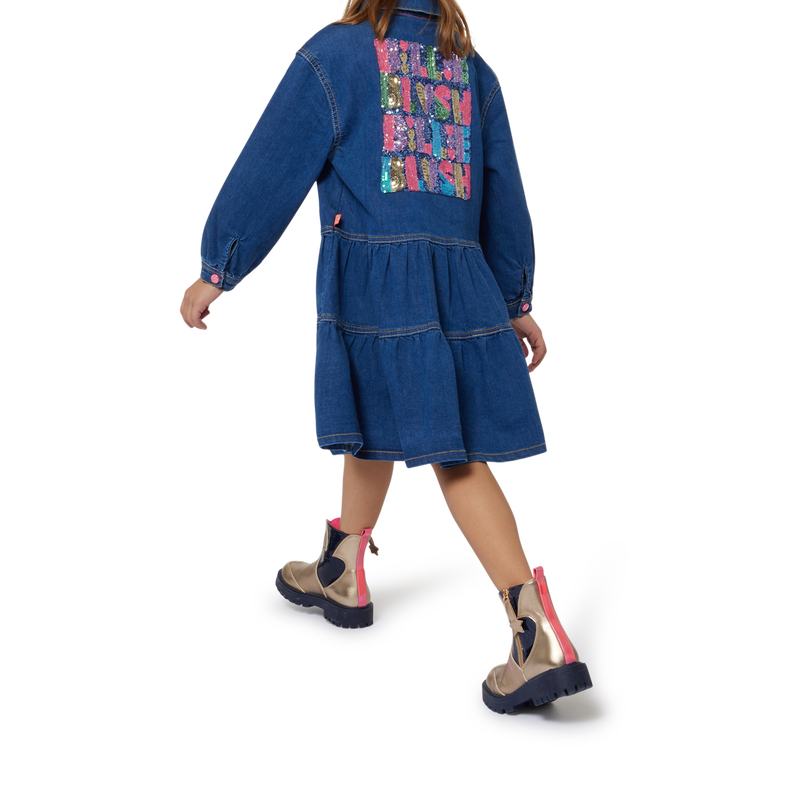 Sequined Zip-Up Ankle Boots BILLIEBLUSH 
                        GIRL