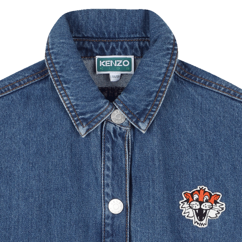Cotton denim shirt KENZO KIDS 
                    BOY