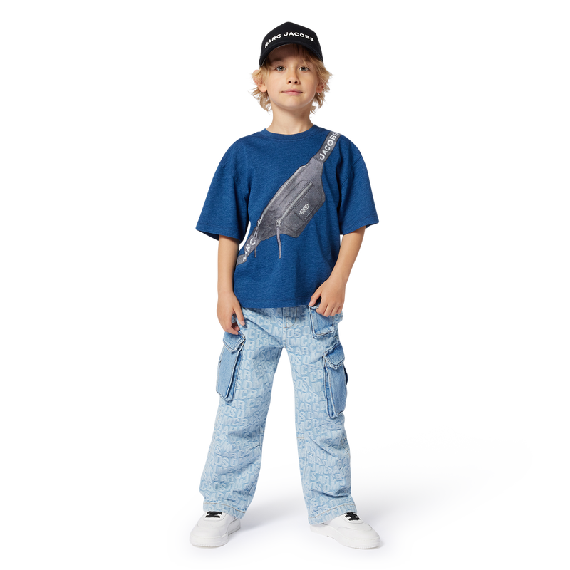 Cotton denim cargo trousers MARC JACOBS 
                    BOY