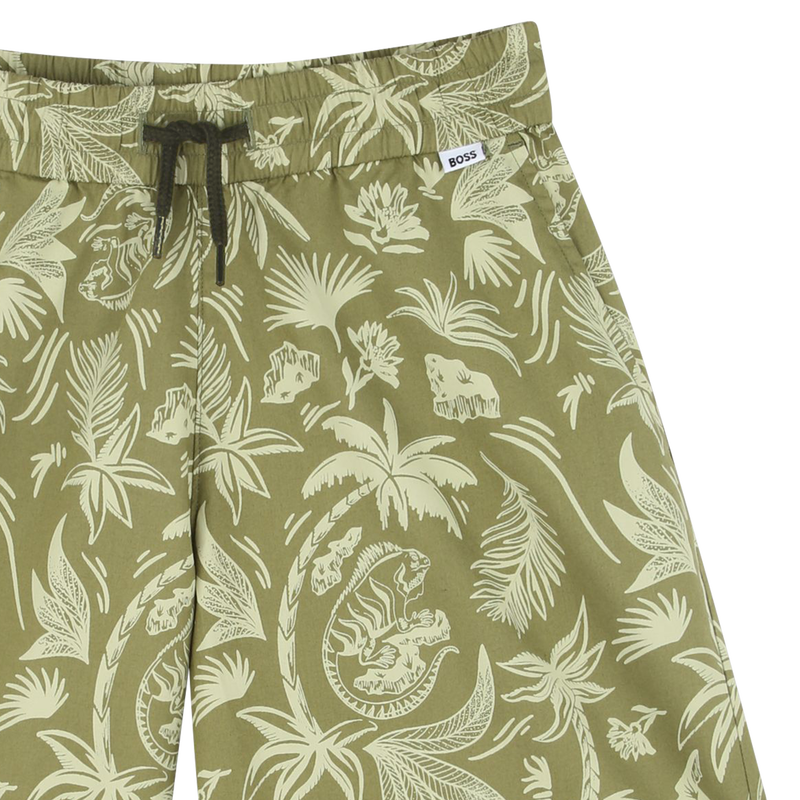 Printed Cotton Bermudas BOSS 
                        BOY