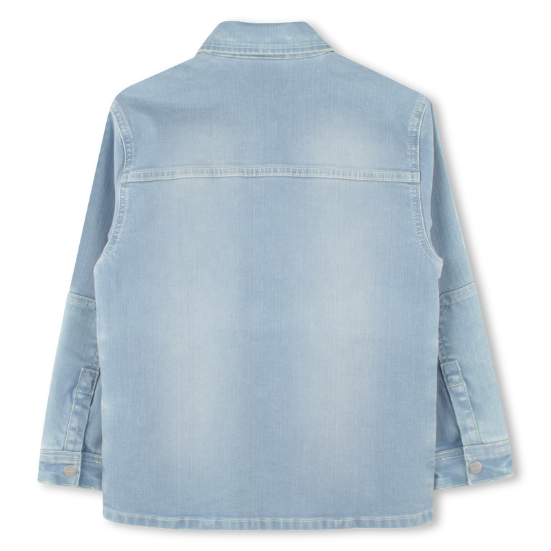 Denim overshirt with pockets HUGO 
                    BOY