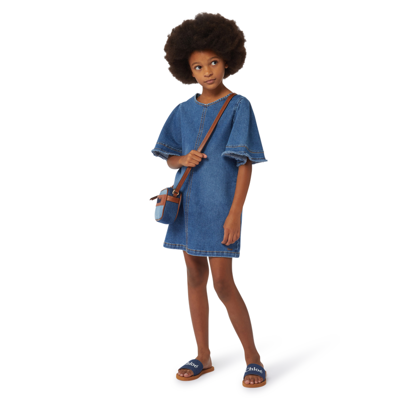 Short-Sleeved Denim Dress CHLOE 
                    GIRL