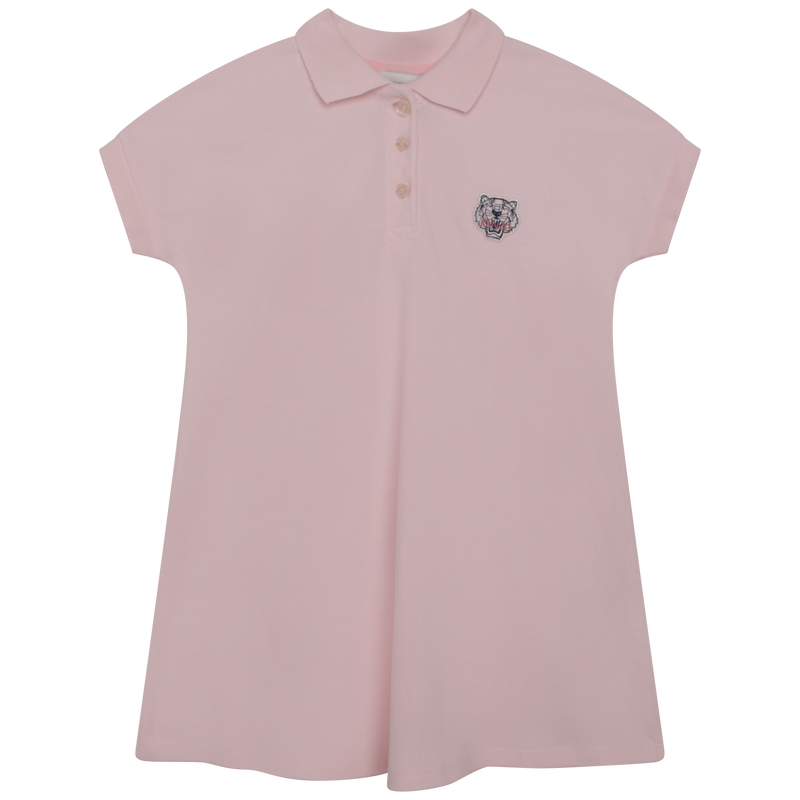 Polo dress with patch