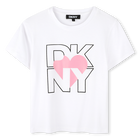 Short-sleeved T-shirt, PINK, hi-res