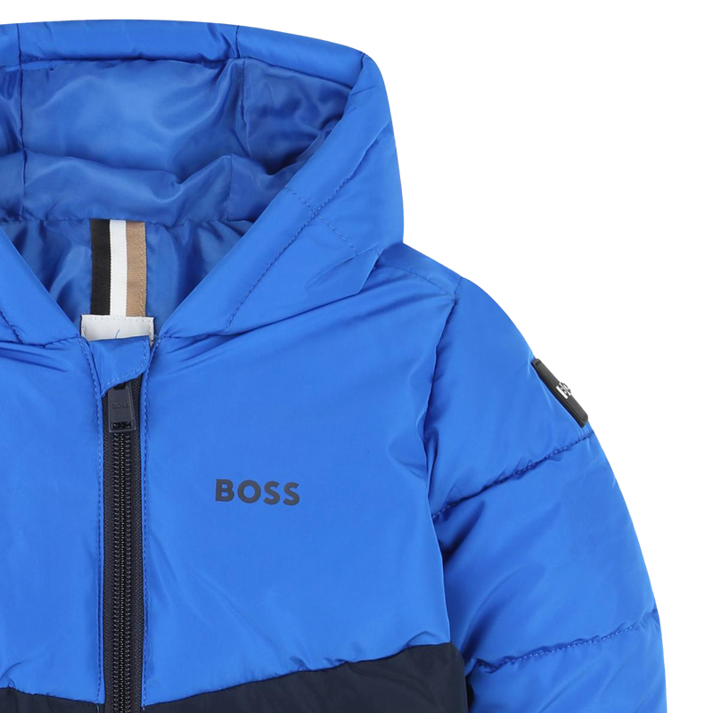 Boys hugo boss puffer jacket clearance
