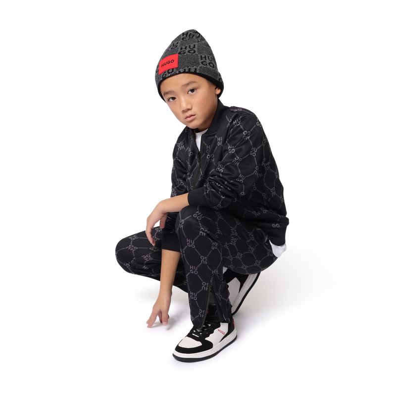 Checkered Knit Hat HUGO 
                    BOY