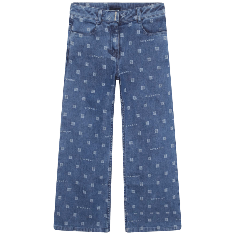 Printed wide-leg jeans GIVENCHY 
                    GIRL