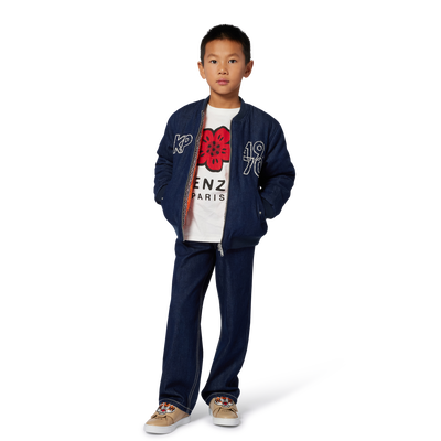 Reversible jacket with zip closure KENZO KIDS UNISEX
