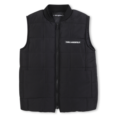 Sleeveless down jacket KARL LAGERFELD KIDS BOY