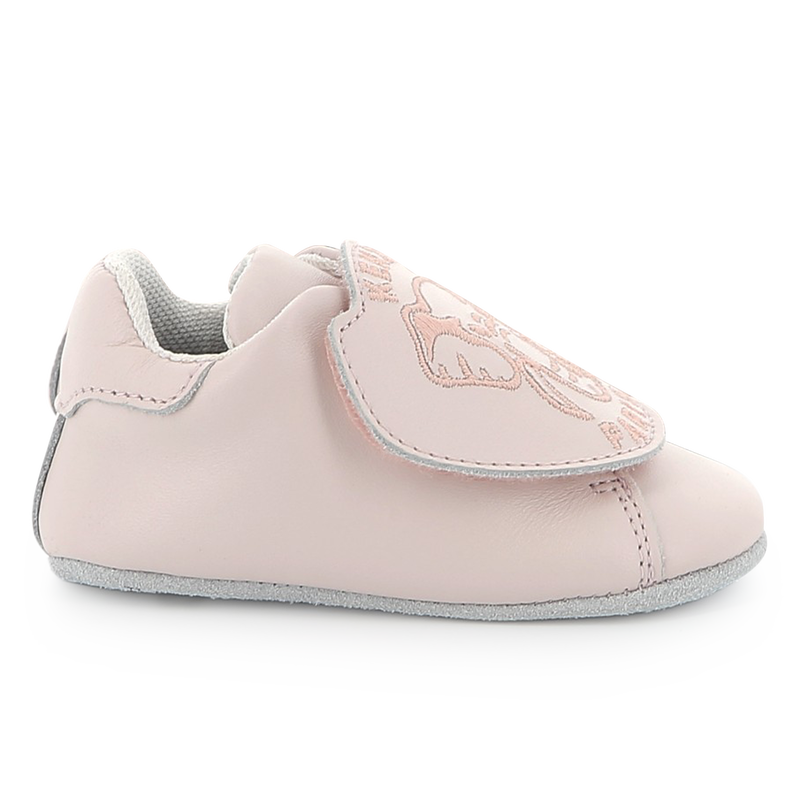 Leather Velcro slippers KENZO KIDS 
                    UNISEX