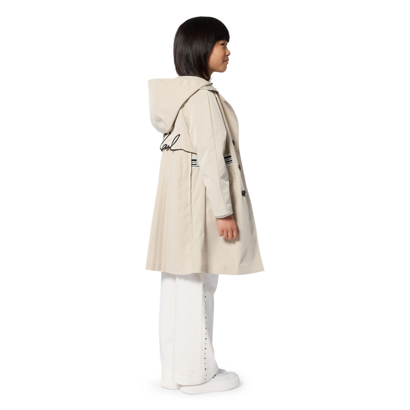 Lined Trench Coat KARL LAGERFELD KIDS 
                        GIRL