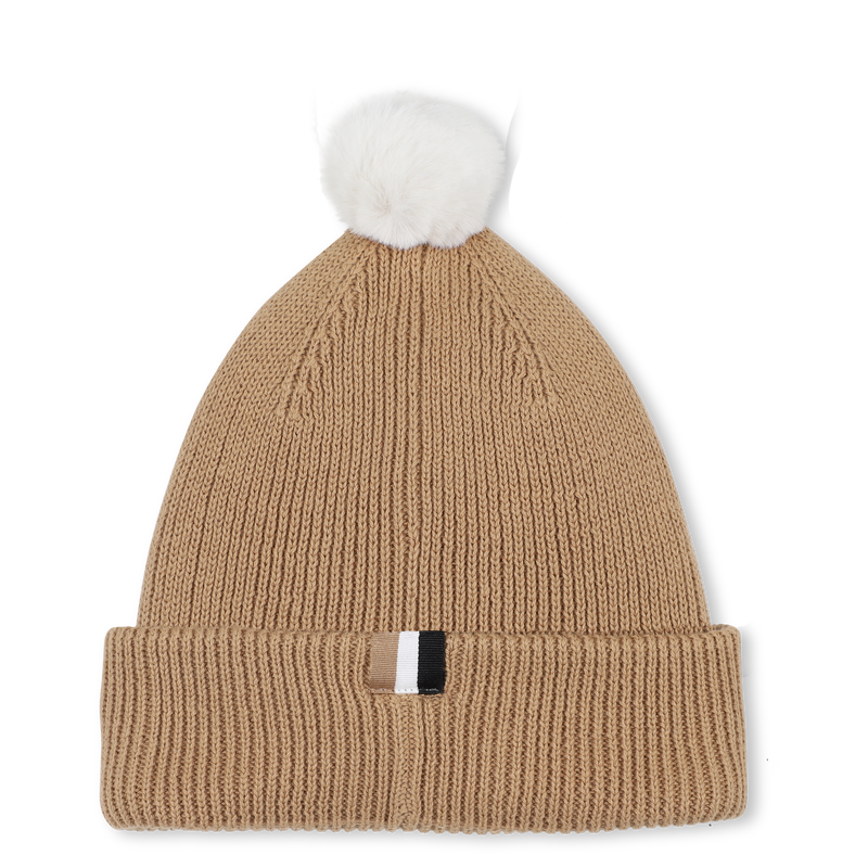 Knitted hat with pompom BOSS 
                    BOY