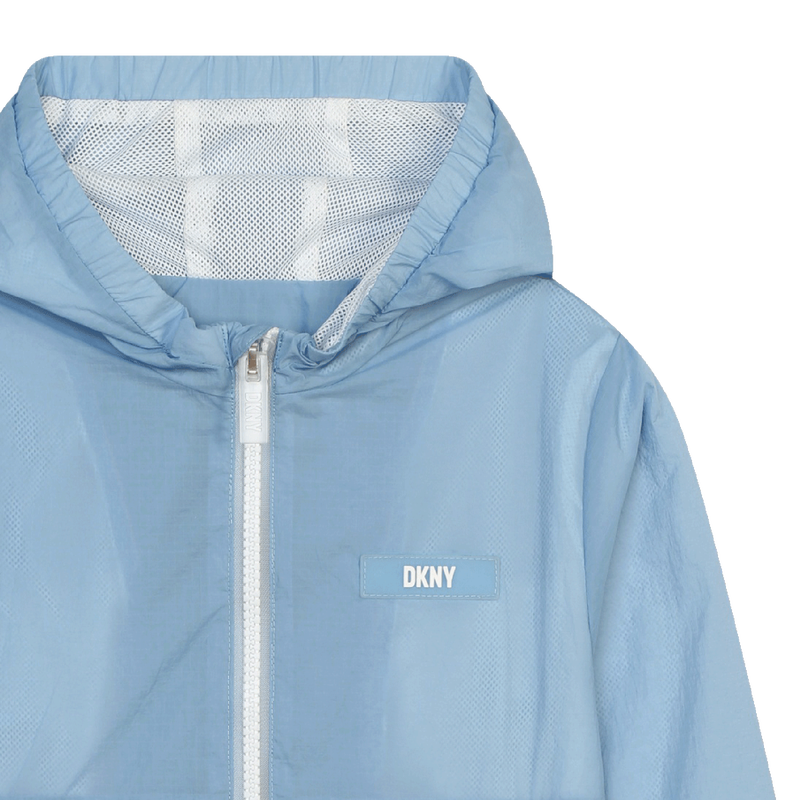 Fold-away zipped windbreaker DKNY 
                    UNISEX