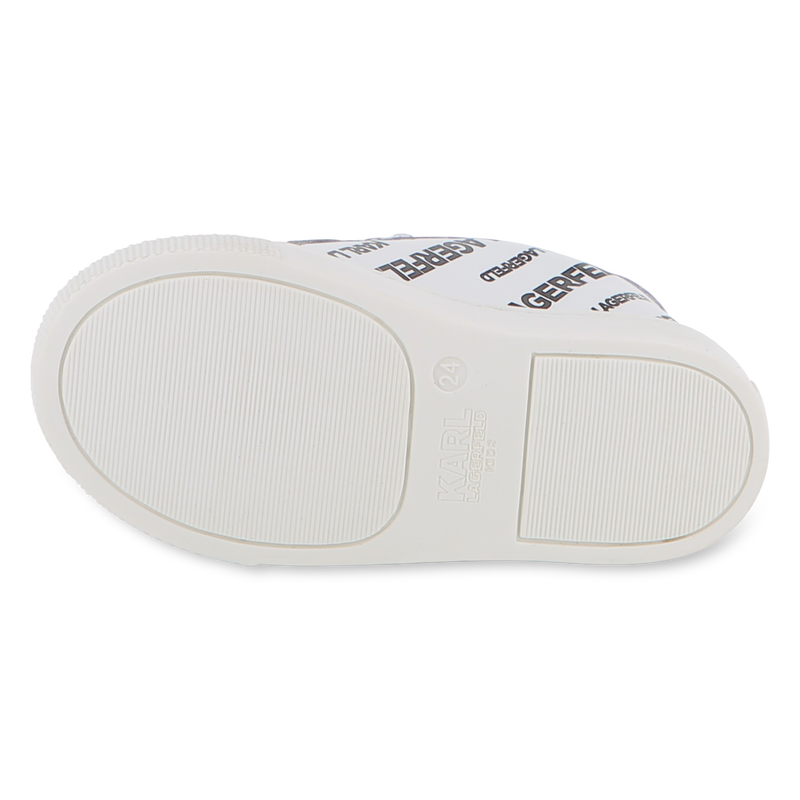 Leather Velcro sneakers KARL LAGERFELD KIDS 
                    UNISEX