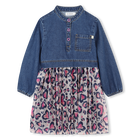 Bi-material dress BILLIEBLUSH 
                    GIRL