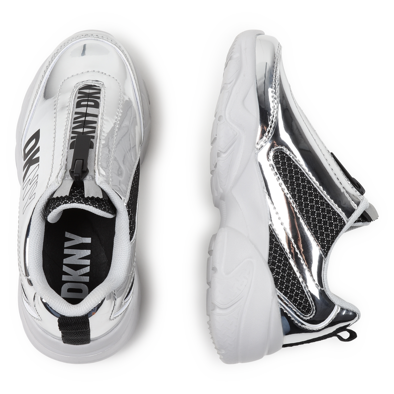 Dkny clearance silver sneakers