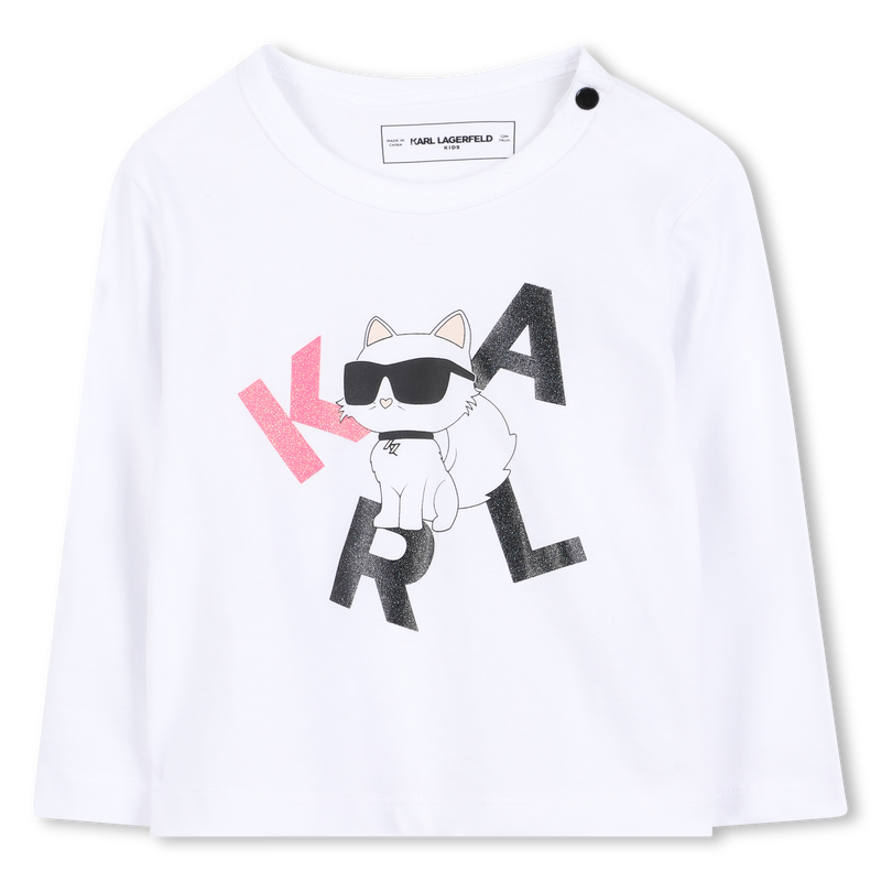 Long Sleeve T-Shirt KARL LAGERFELD KIDS 
                        GIRL