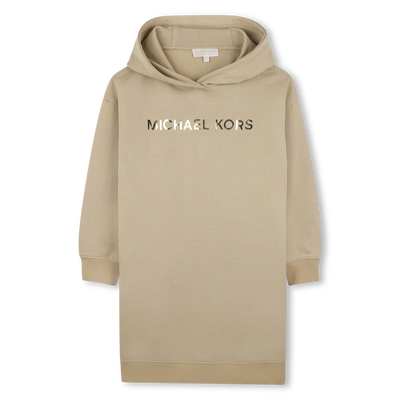 Fleece hooded dress MICHAEL KORS GIRL