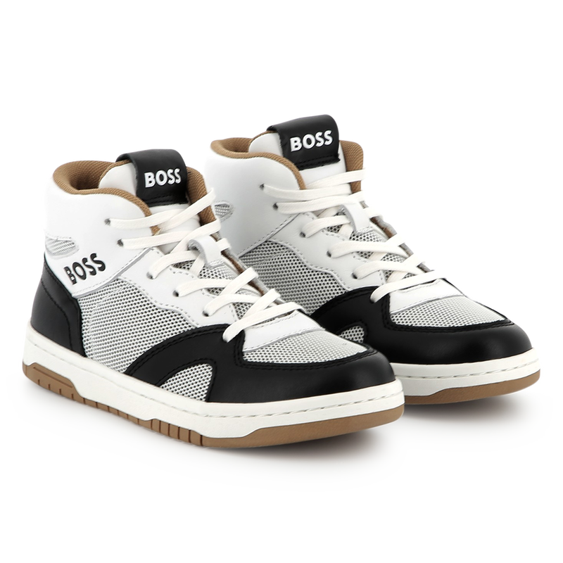 Hi-top lace-up sneakers BOSS 
                        BOY