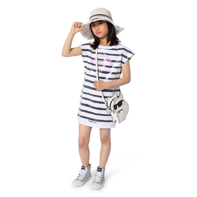 Short-Sleeved Dress KARL LAGERFELD KIDS GIRL