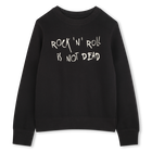 Fleece sweatshirt, BLACK, hi-res