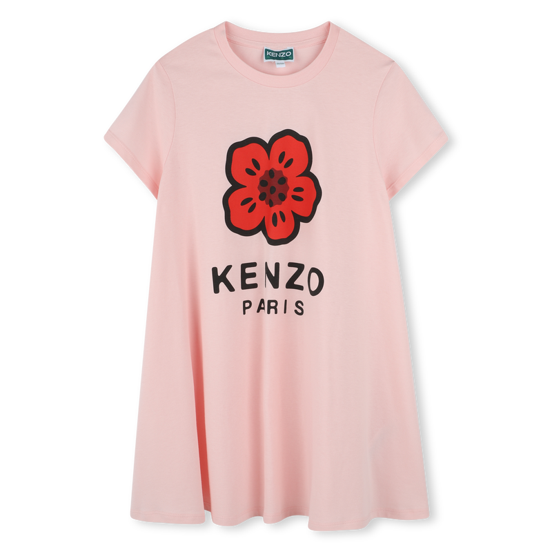 Loose dress with logo print KENZO KIDS 
                    GIRL