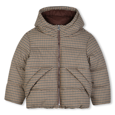 Plaid down jacket KIDS AROUND BOY