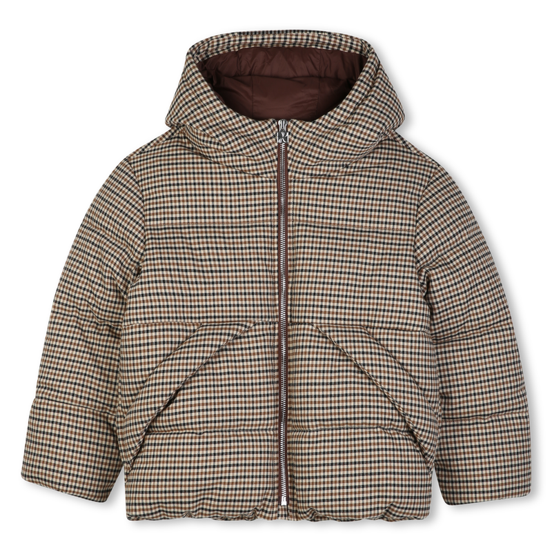 Plaid down jacket KIDS AROUND 
                        BOY