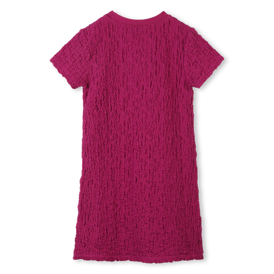 Short-sleeved waffled dress DKNY GIRL