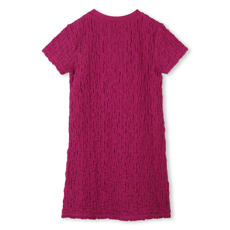 Short-sleeved waffled dress DKNY 
                        GIRL