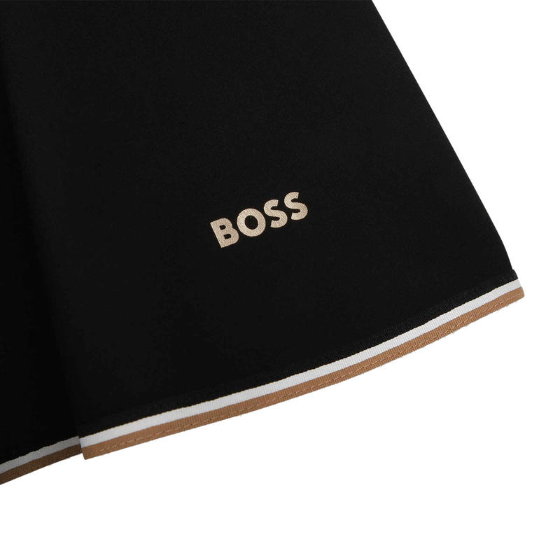 Skater skirt with striped trim