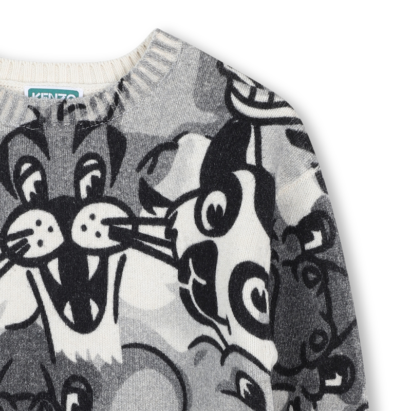 Knit sweater with round neck KENZO KIDS 
                        UNISEX