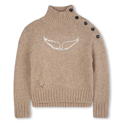 Knitted sweater with high collar ZADIG & VOLTAIRE GIRL