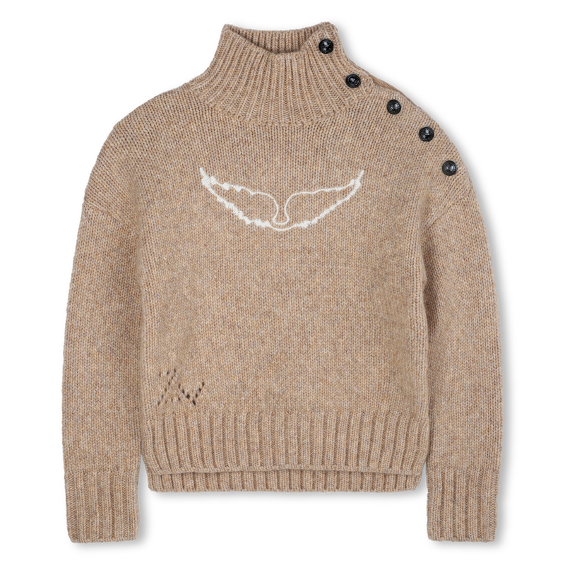 Knitted sweater with high collar ZADIG & VOLTAIRE 
                        GIRL