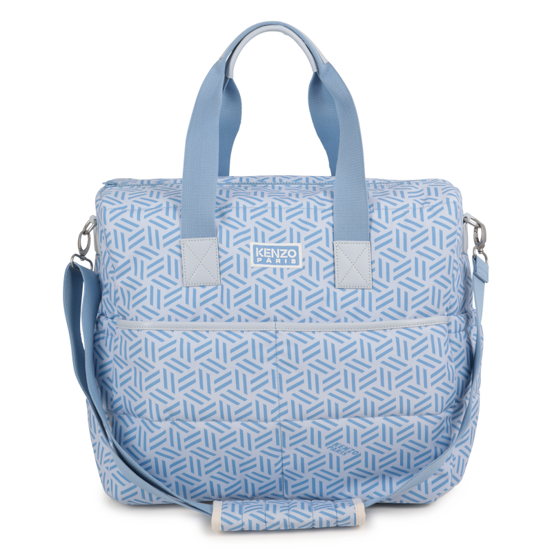 Quilted diaper bag in printed poplin KENZO KIDS 
                        UNISEX