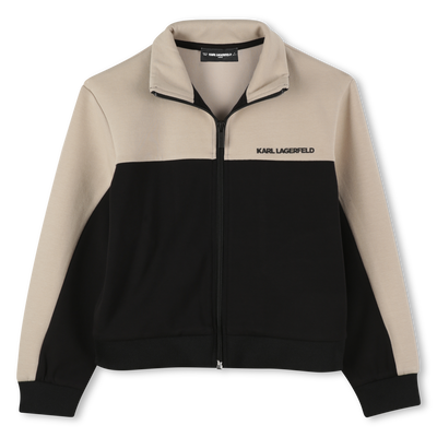 Two-tone cardigan KARL LAGERFELD KIDS BOY
