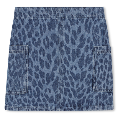 Leopard print denim skirt ZADIG & VOLTAIRE GIRL