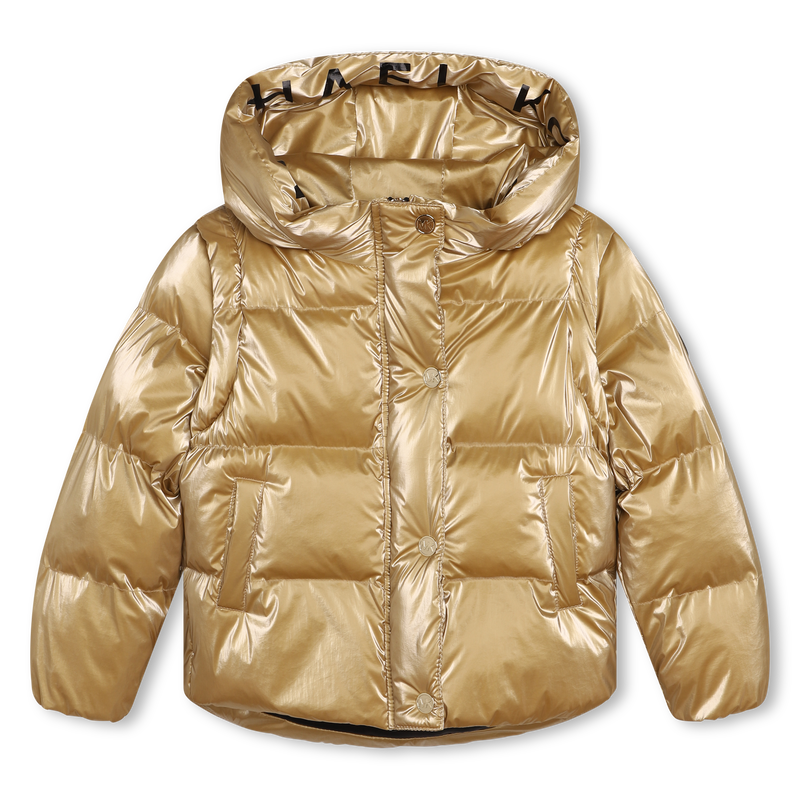 Michael kors gold puffer jacket sales