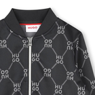 Zip-Up Printed Logo Sweatshirt HUGO 
                    GIRL