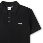 Cotton polo shirt with logo BOSS 
                    BOY