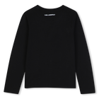 Long sleeve t-shirt KARL LAGERFELD KIDS 
                    GIRL