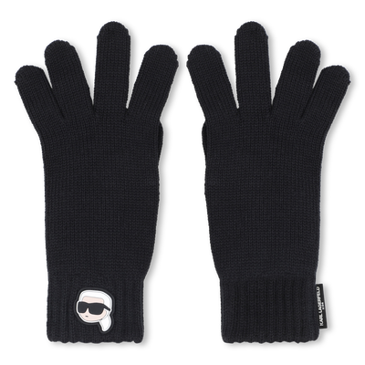 Knitted gloves KARL LAGERFELD KIDS BOY