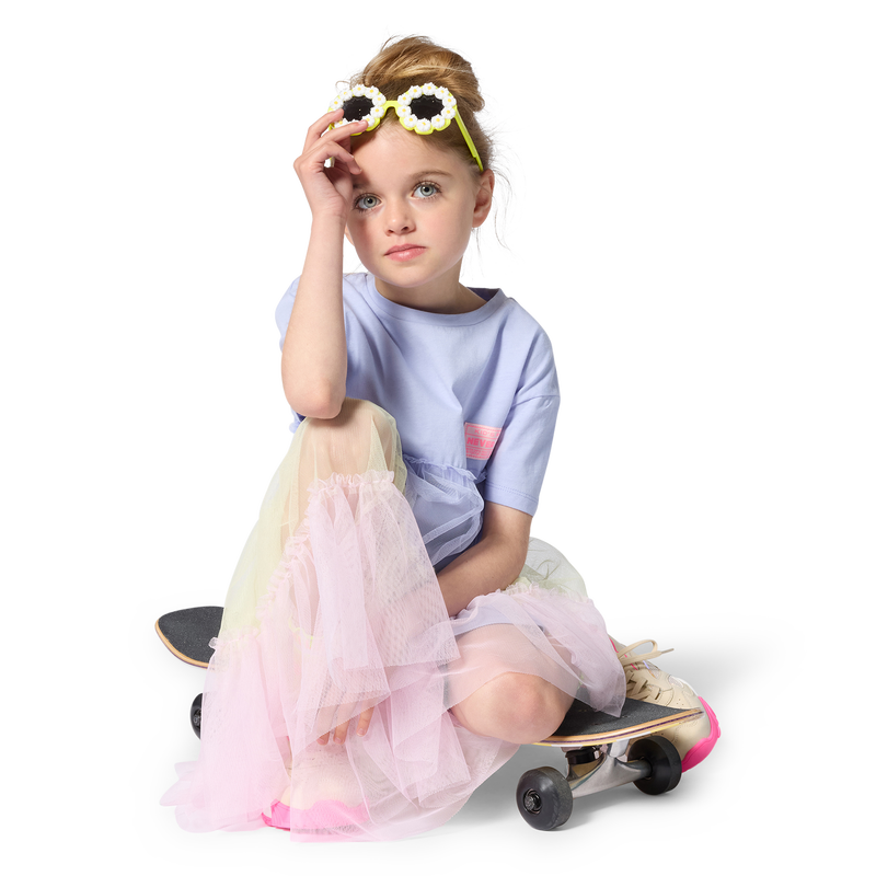 Bi-Material Dress BILLIEBLUSH 
                        GIRL