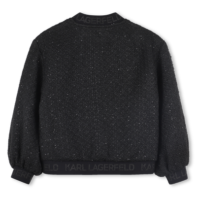 Polyester jacket KARL LAGERFELD KIDS GIRL