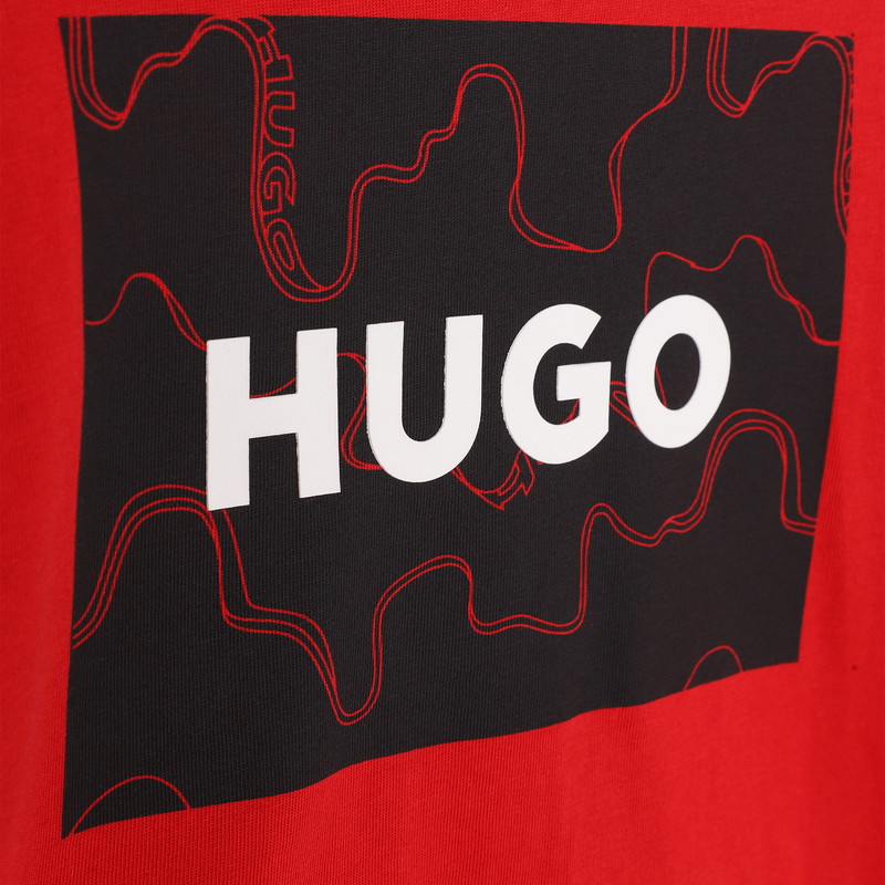 T-shirt with framed logo print HUGO 
                    BOY