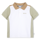 Short sleeve polo, WHITE, hi-res