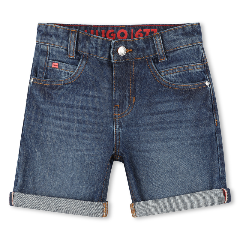 5-pocket denim Bermuda shorts HUGO 
                        BOY