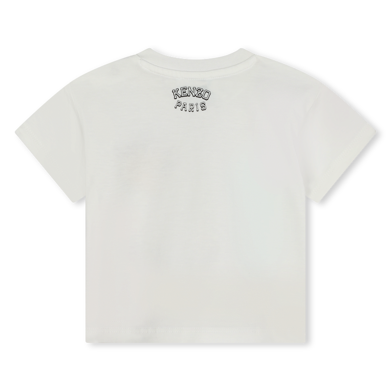 Cotton press-stud T-shirt KENZO KIDS 
                    GIRL