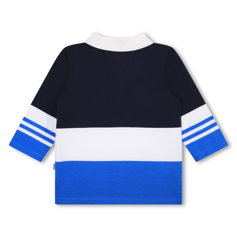 Tricolor cotton polo shirt BOSS 
                    BOY